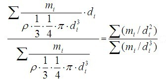 顆粒學基礎知識-公式